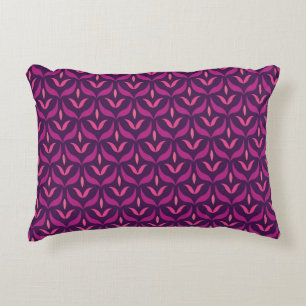 Arabesque Floral: Art Deco Seamless. Decorative Cushion