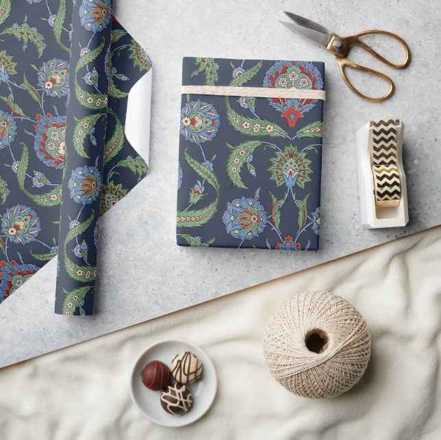 Arabesque floral pattern wrapping paper (Crafts)