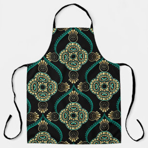 Arabesque Floral, Vintage Elegance Pattern. Apron