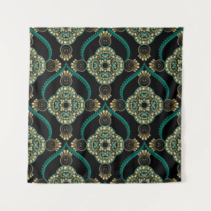 Arabesque Floral, Vintage Elegance Pattern. Tapestry