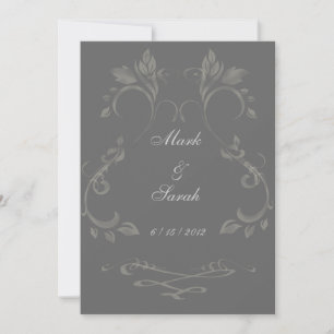 Arabesque Flourish Chalkboard Invitation