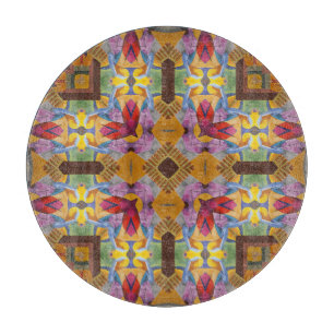 Arabesque Hearts Fractal Pattern  Cutting Board