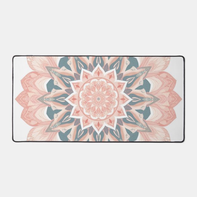 Arabesque Mandala Art Desk Mat (Front)