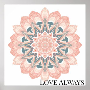 Arabesque Mandala Art Poster