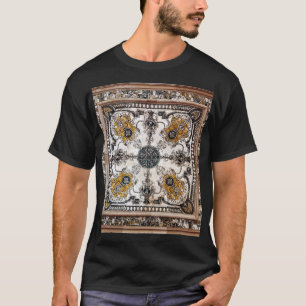Arabesque Marble Texture Vintage Patchwork T-Shirt