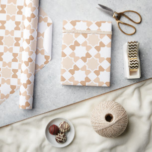 Arabesque Moroccan pattern gift wrapping paper