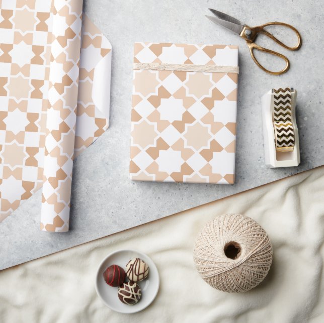 Arabesque Moroccan pattern gift wrapping paper (Crafts)