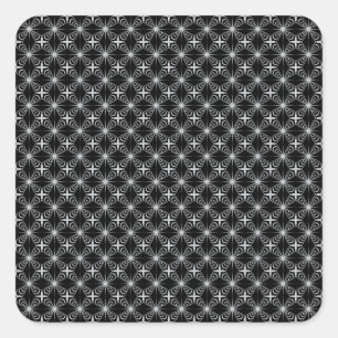 Arabesque on grey square sticker