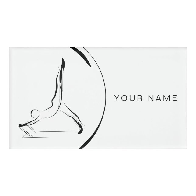 Arabesque on the reformer  name tag (Front)