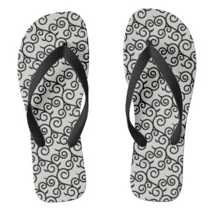 arabesque pattern traditional japanese desgin thongs