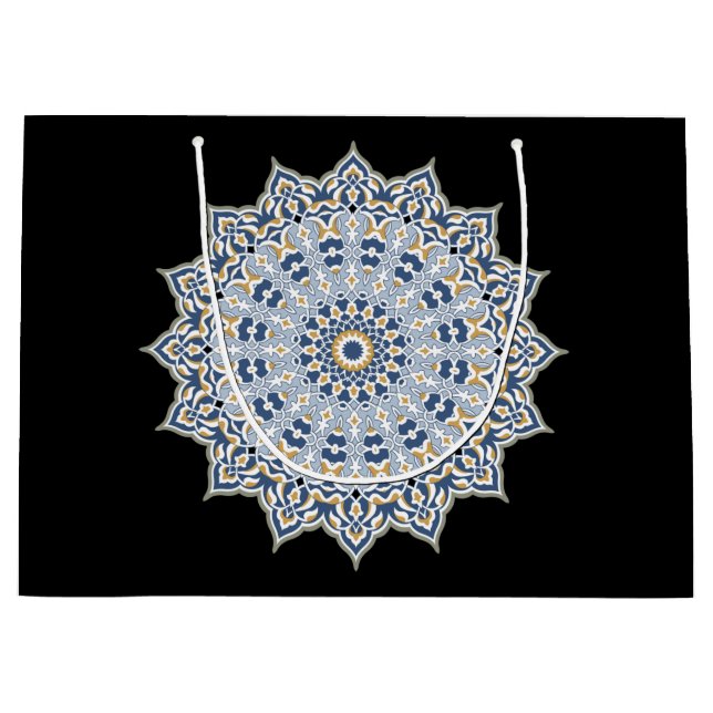 Arabesque Persian Oriental Arabic Turkish Decor Large Gift Bag (Front)