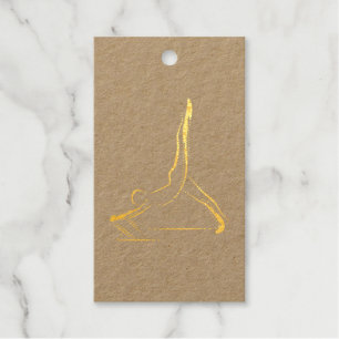 Arabesque Reformer Pilates Pose Gift Tags