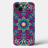 Arabesque Scrapbook Pattern iPhone Case 