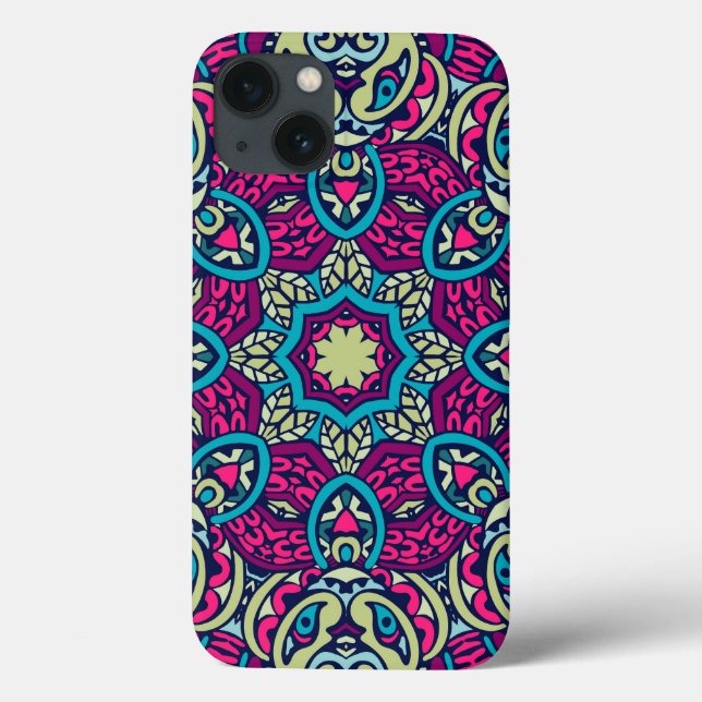 Arabesque Scrapbook Pattern iPhone Case  (Back)