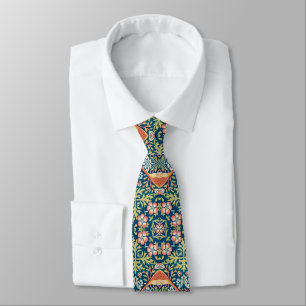 Arabesque Tile William Morris Patterned Tie