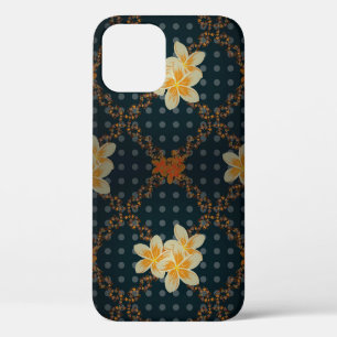 Arabesque. Vintage abstract raster floral seamless iPhone 12 Case