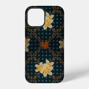 Arabesque. Vintage abstract raster floral seamless iPhone 12 Case