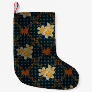 Arabesque. Vintage abstract raster floral seamless Small Christmas Stocking