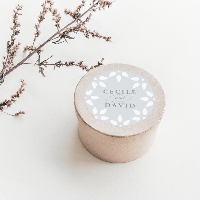 Arabesque Wedding Sticker | Grey (Creator Uploaded)