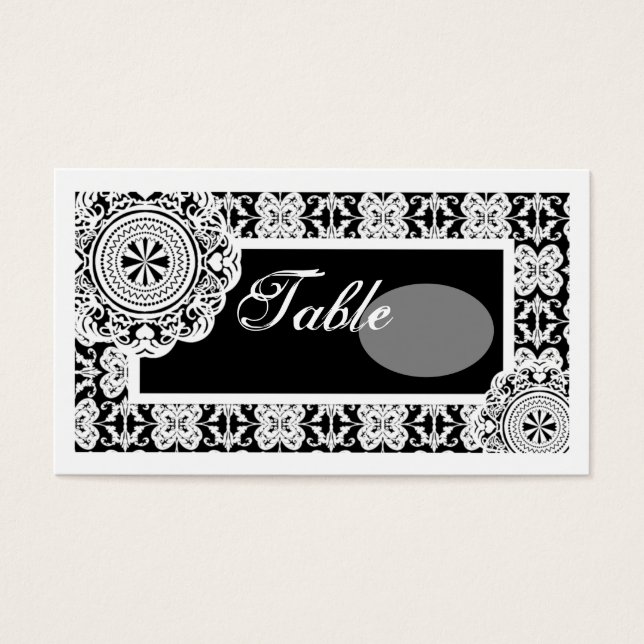 Arabesque White Lace,  mini table setting pack (Front)