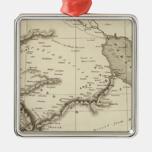 Arabia 2 metal ornament (Front)