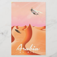 Arabia By Air travel poster