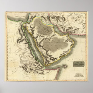 Arabia, Egypt, Abyssinia, Red Sea Poster