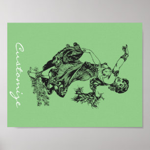 Arabian Belly Dancer Vintage Art Thunder_Cove Poster