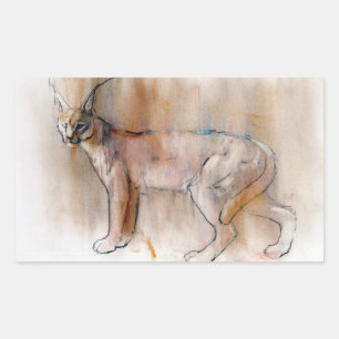 Arabian Caracal 2009 Rectangular Sticker