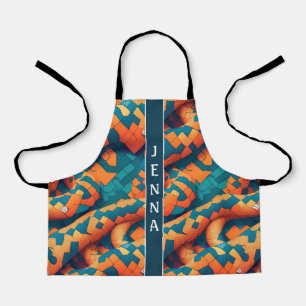 Arabian Cobra Mosaic Colourful Custom Pattern Apron