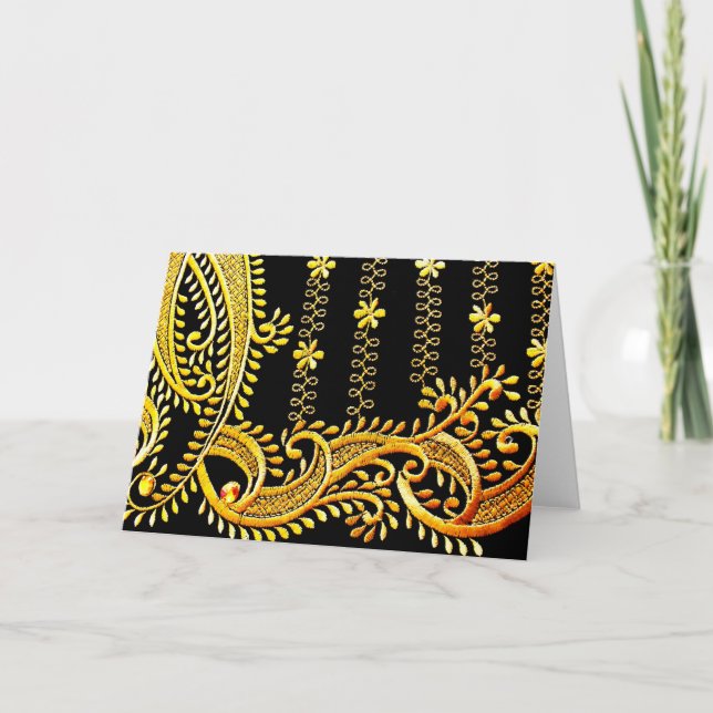 Arabian Embroidery Invitation (Front)