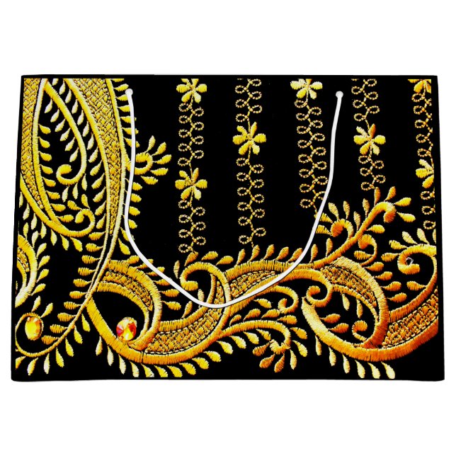 Arabian Embroidery Large Gift Bag (Front)