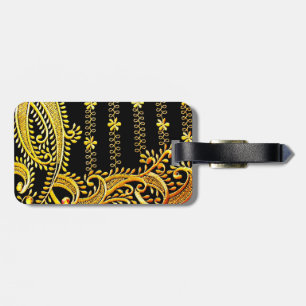 Arabian Embroidery Luggage Tag