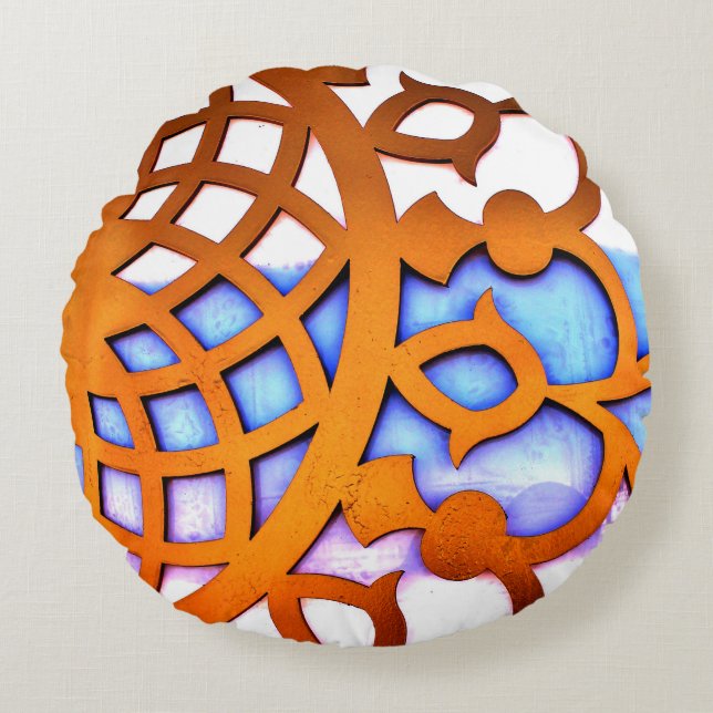 Arabian Gate Design Round Cushion (Front)