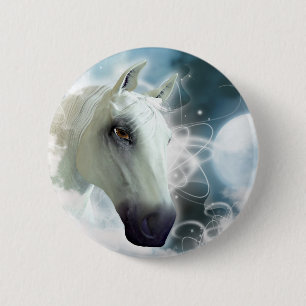 Arabian Horse 6 Cm Round Badge