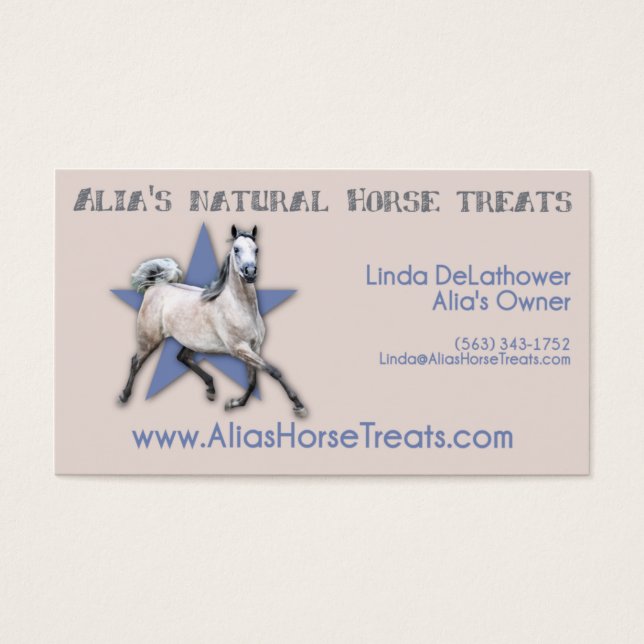 Arabian Horse - Alia's Natural Horse Treats (Front)