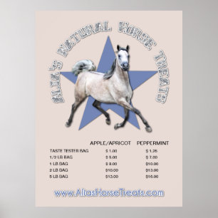 Arabian Horse - Alia's Natural Horse Treats Poster