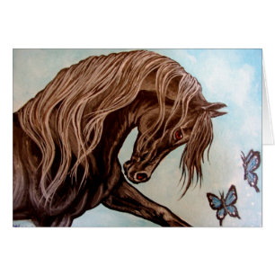 Arabian Horse & butterflies