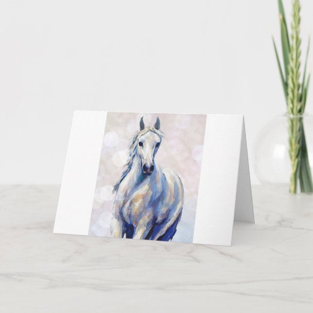 Arabian Horse Folded Note Card (Front)