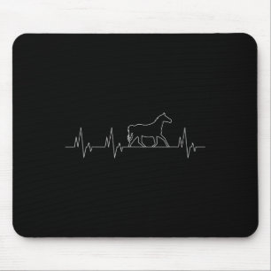 Arabian Horse Heartbeat Funny Equestrian Animal Lo Mouse Pad