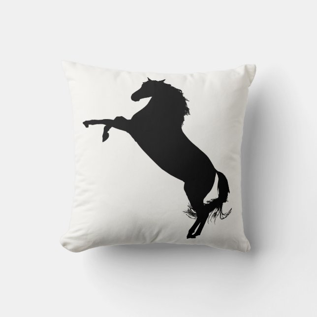 Arabian Horse Silhouette Cushion (Front)