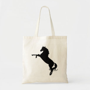 Arabian Horse Silhouette Tote Bag