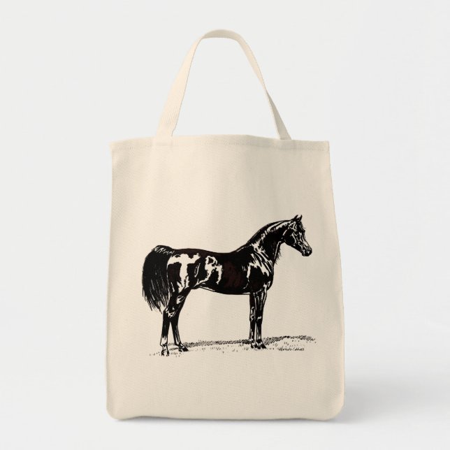 Arabian Horse Tote Bag (Front)