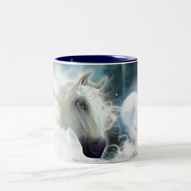 Arabian Horse Two-Tone Coffee Mug (Center)