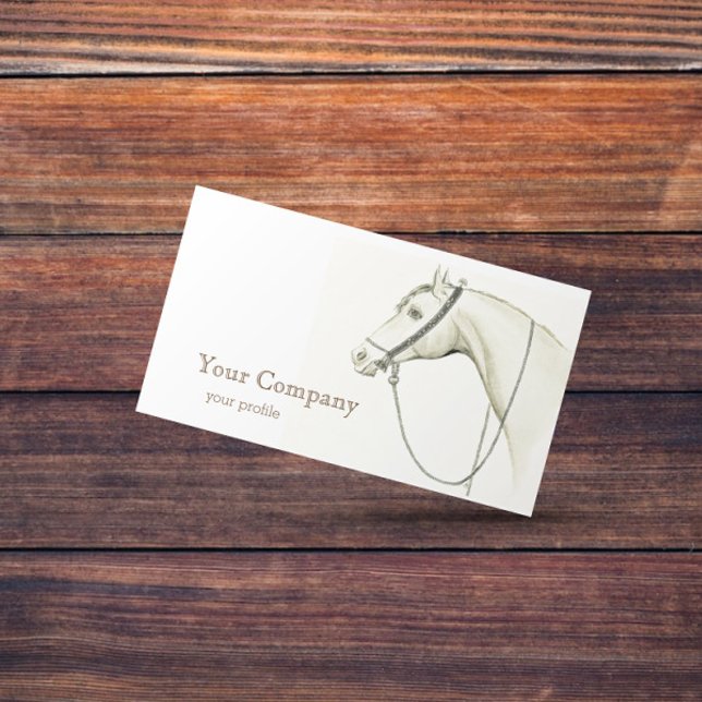 Arabian Horse with bedouin saddlery Business Card (Creator Uploaded)