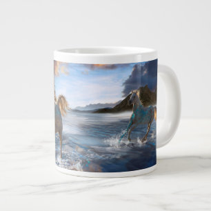 Arabian Horses "Horse's of Stellar Island” Large Coffee Mug