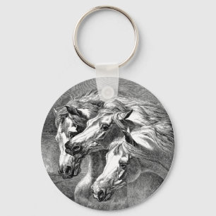 Arabian Horses Keychain