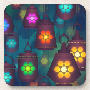 Arabian Lanterns Middle Eastern design Coaster