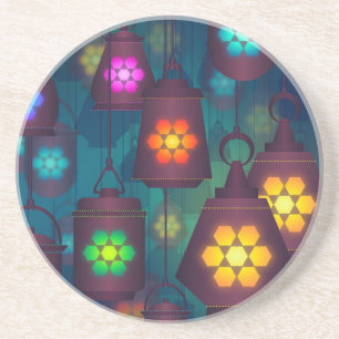 Arabian Lanterns Middle Eastern design Coaster