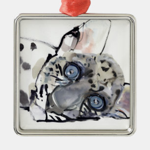 Arabian Leopard 2008 3 Metal Ornament